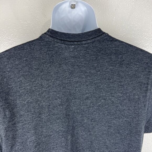 Nirvana Shirt Men Medium Grey Short Sleeve Psychedelic Smiley Graphic Tee - Picture 8 of 11